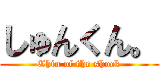 しゅんくん。 (Chin of the shock)