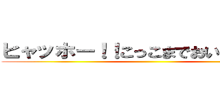 ヒャッホー！！こっこまでおいでー！！」 ()