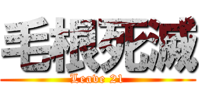 毛根死滅 (Leave 21)