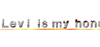 Ｌｅｖｉ ｉｓ ｍｙ ｈｏｎｅｙ (attack on titan)