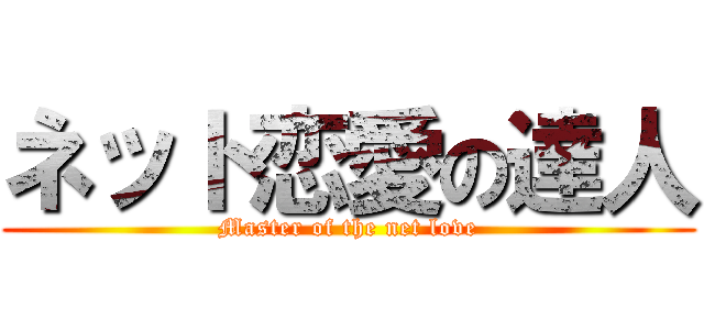 ネット恋愛の達人 (Master of the net love)