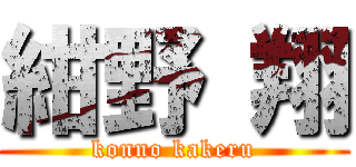 紺野 翔 (konno kakeru)