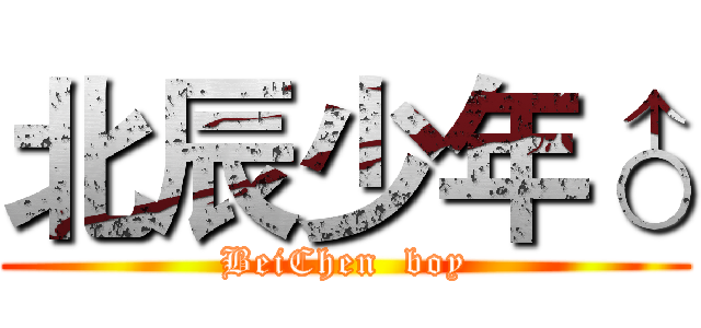 北辰少年♂ (BeiChen  boy)