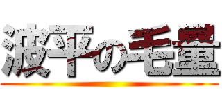 波平の毛量 ()