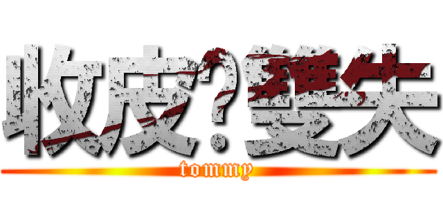 收皮啦雙失 (tommy)