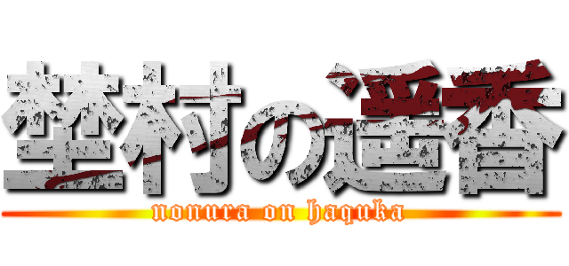 埜村の遥香 (nonura on haquka)