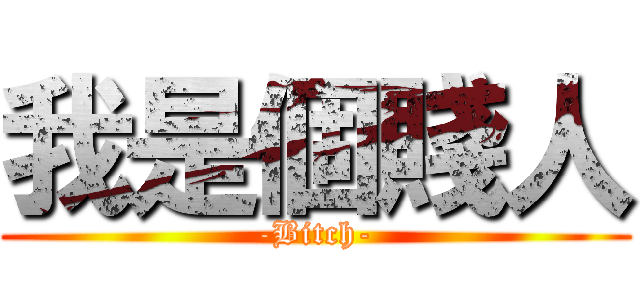 我是個賤人 (-Bitch-)