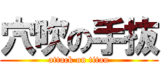 穴吹の手抜 (attack on titan)