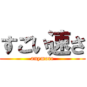 すごい速さ (anymore)