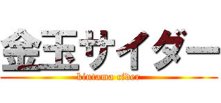 金玉サイダー (kintama cider)