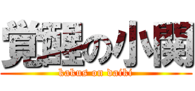 覚醒の小関 (kakus on daiki)