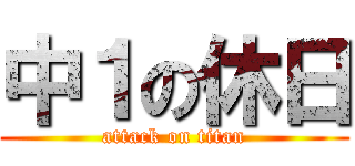 中１の休日 (attack on titan)