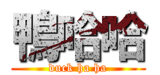 鴨哈哈 (duck ha ha)