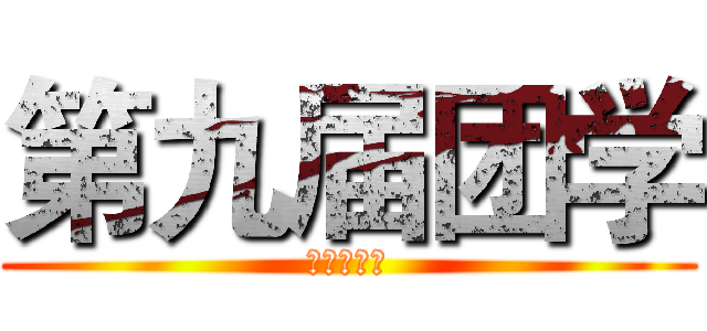 第九届团学 (我们的回顾)