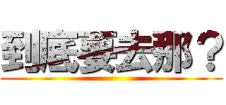 到底要去那？ ()