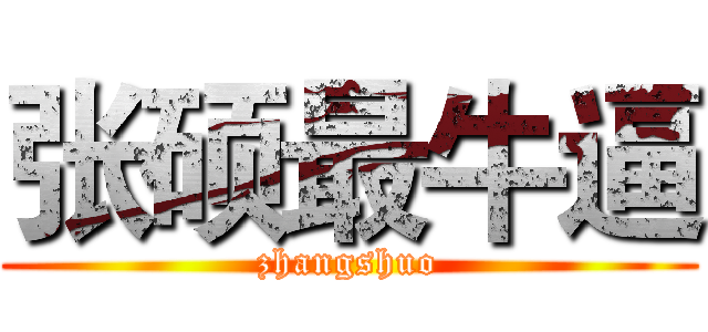 张硕最牛逼 (zhangshuo)