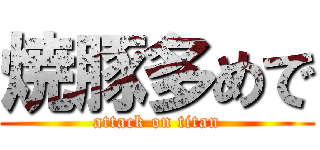 焼豚多めで (attack on titan)