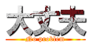 大丈夫 (No problem)