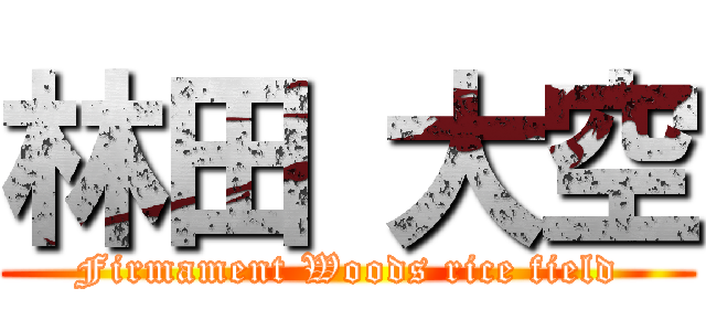 林田 大空 (Firmament Woods rice field)