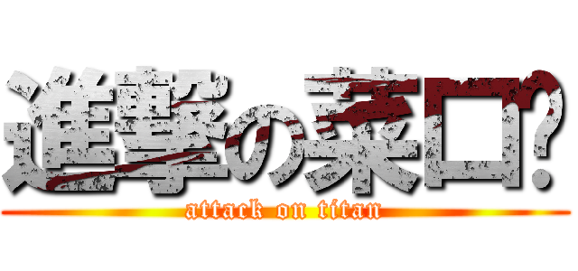 進撃の菜口查 (attack on titan)