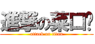 進撃の菜口查 (attack on titan)