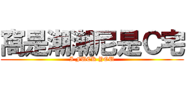 窩是潮潮尼是Ｃ宅 (I FUCK YOU)