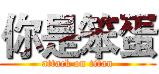 你是笨蛋 (attack on titan)