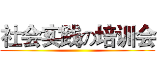 社会实践の培训会 ()
