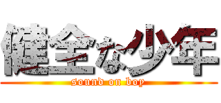 健全な少年 (sound on boy)