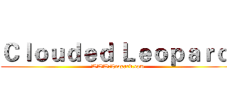 Ｃｌｏｕｄｅｄ Ｌｅｏｐａｒｄ  (WWW.Leopard.com)