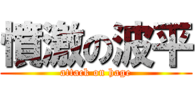 憤激の波平 (attack on hage)