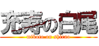 充寿の白尾 (mikoto on shirao)