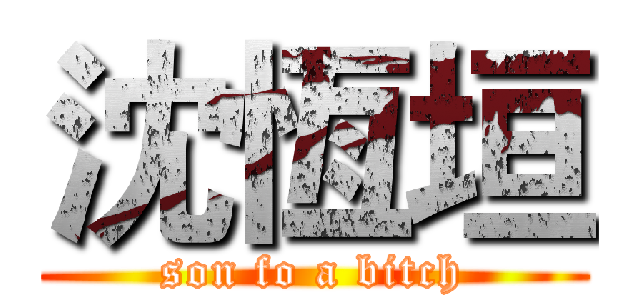 沈恆垣 (son fo a bitch)