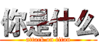 你是什么 (attack on titan)