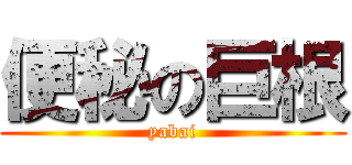 便秘の巨根 (yabai)