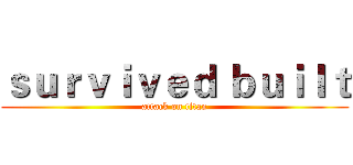 ｓｕｒｖｉｖｅｄ ｂｕｉｌｔ (attack on titan)