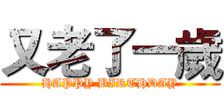 又老了一歲 (HAPPY BIRTHDAY)
