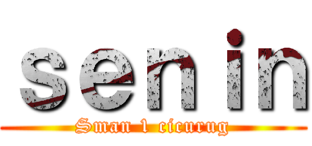 ｓｅｎｉｎ (Sman 1 cicurug)
