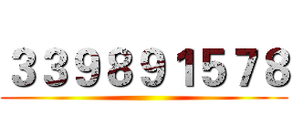 ３３９８９１５７８ ()