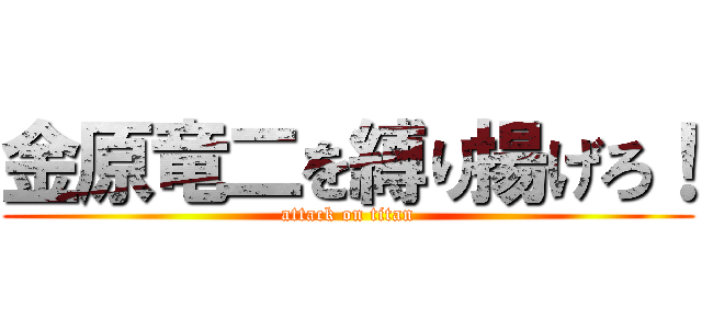 金原竜二を縛り揚げろ！ (attack on titan)