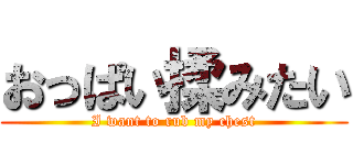 おっぱい揉みたい (I want to rub my chest)