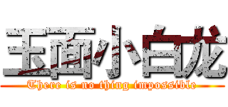 玉面小白龙 (There is no thing impossible)