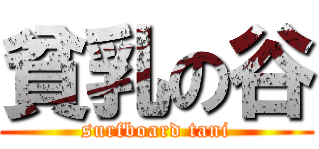 貧乳の谷 (surfboard tani)