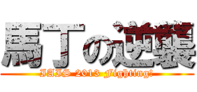 馬丁の逆襲 (IAIS 2013 Fighting!)