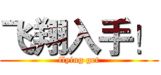 飞翔入手！ (flying get)