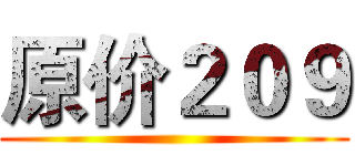 原价２０９ ()