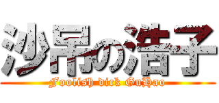 沙吊の浩子 (Foolish dick GuHao)