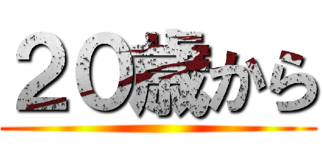 ２０歳から ()