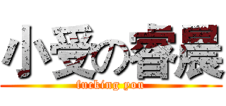 小受の睿晨 (fucking you)