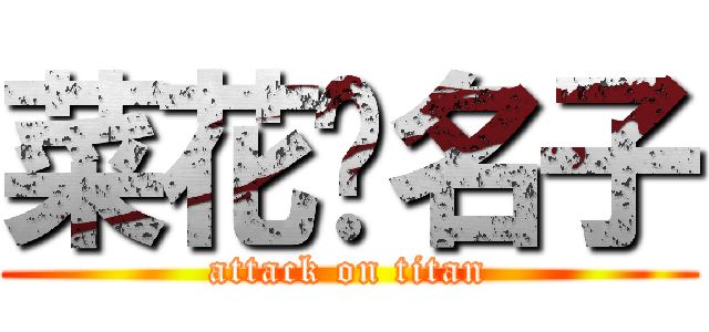 菜花黃名子 (attack on titan)